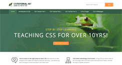Desktop Screenshot of csstutorial.net